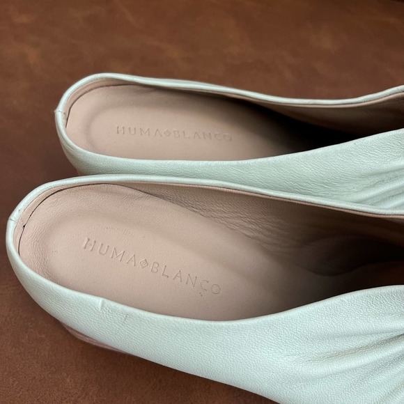 Lovely Huma Blanco mules, organic shaped elegance - Picture 9 of 10